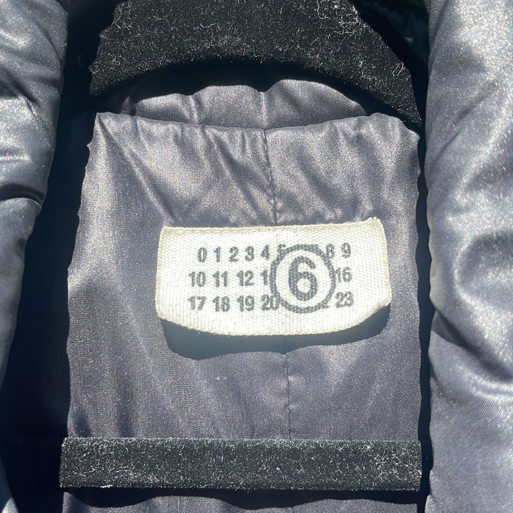 MM6 MAISON MARGIELA PUFFER LONGLINE COAT SIZE 42 - Picture 3 of 8